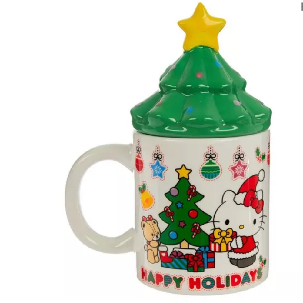 Sanrio Hello Kitty Mug With Tree Lid